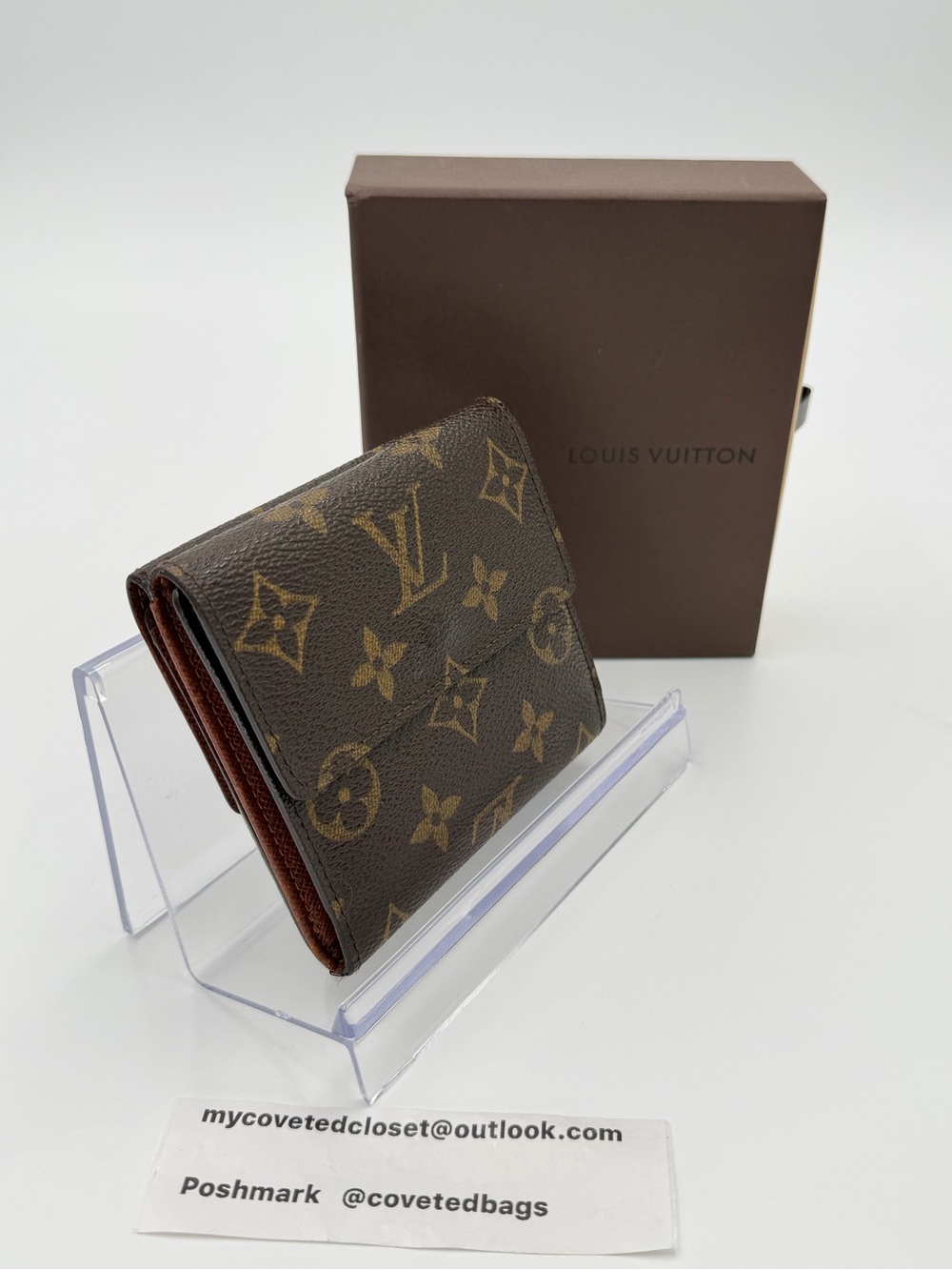 Louis Vuitton Monogram W-Hook Compact Wallet Great Condition w/Entrupy COA - Picture 3 of 15